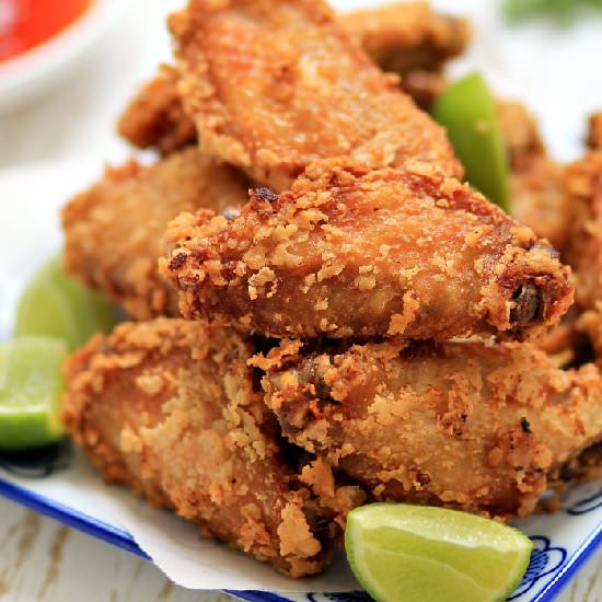 Thai-Style Chicken Wings - Recipe photo by mybarecupboard