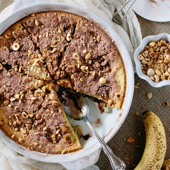 Nutella & Banana Clafoutis - Recipe photo by foolproofliving.com