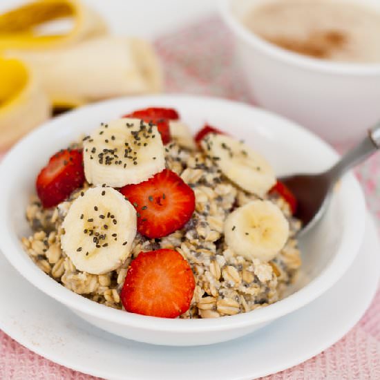 Make-Ahead Soaked Chia Oats - Recipe photo by jellib