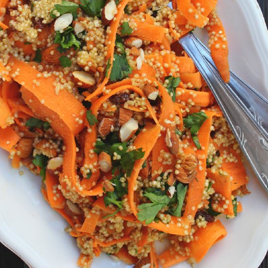 Moroccan Carrot & Quinoa Salad - Recipe photo by happyheartedkitchen