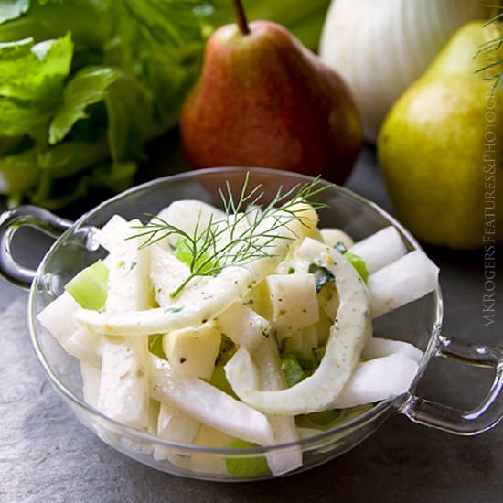 Fennel, Pear, Jicama Salad - Recipe photo by lostrecipesfound