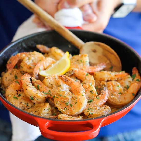Garlic Butter Shrimp - Recipe photo by damndelicious