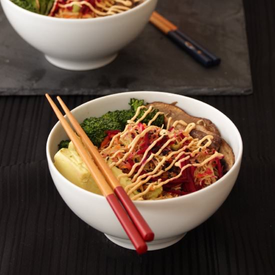Brown Rice Noodle Bowl - Recipe photo by sweettalkblog