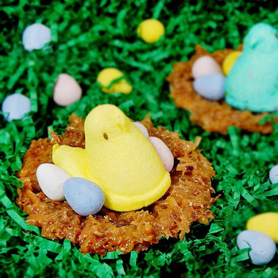 Coconut Caramel Peeps' Nests - Recipe photo by FrostingandaSmile