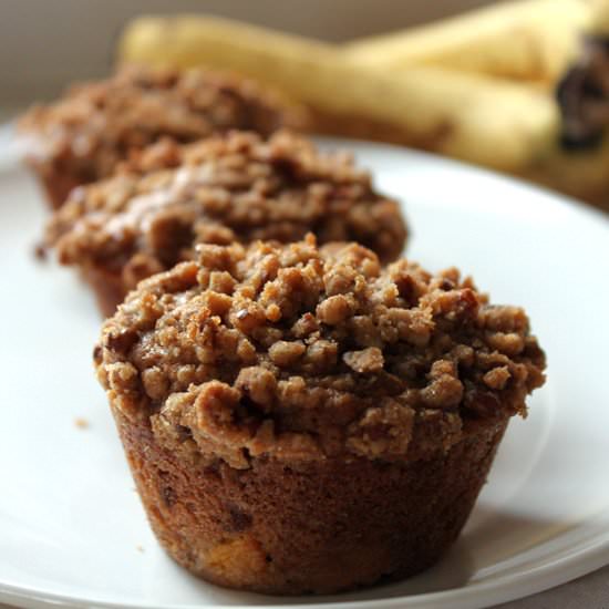 Whole Grain Peach-Banana Muffins - Recipe photo by annas_bananas