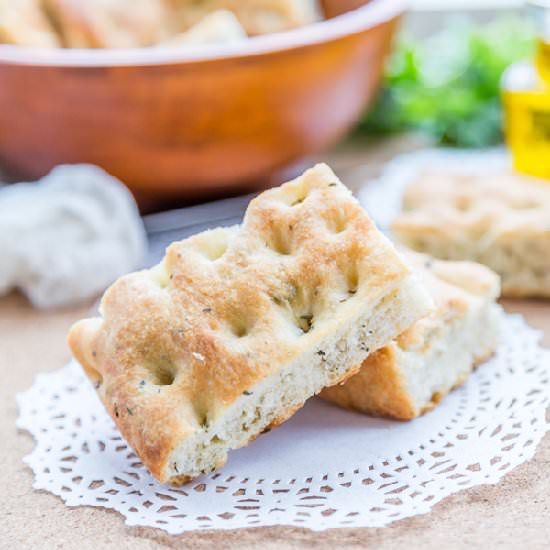 Focaccia Bread With Herbs - Recipe photo by cookwithmanali
