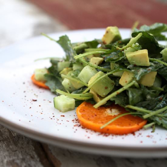 Citrus & Horseradish Greens - Recipe photo by cinemaandspice