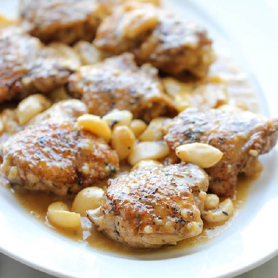 Chicken with 40 Cloves of Garlic - Recipe photo by damndelicious