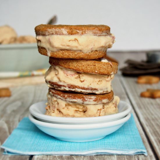 Puppy Ice Cream Sandwiches - Recipe photo by the cookie rookie