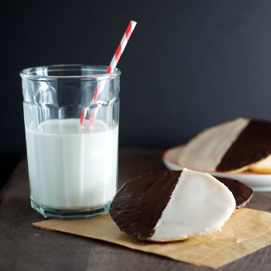 Black and White Cookies - Recipe photo by heatherhomemade