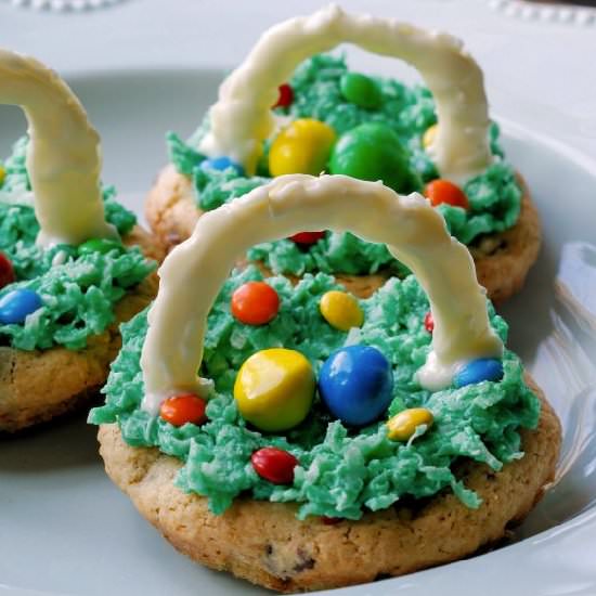 Easter Egg Basket Cookies - Recipe photo by TheKitchenWhisperer