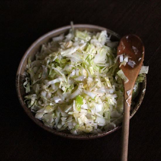 Mayo-free coleslaw - Recipe photo by bowlofdelicious