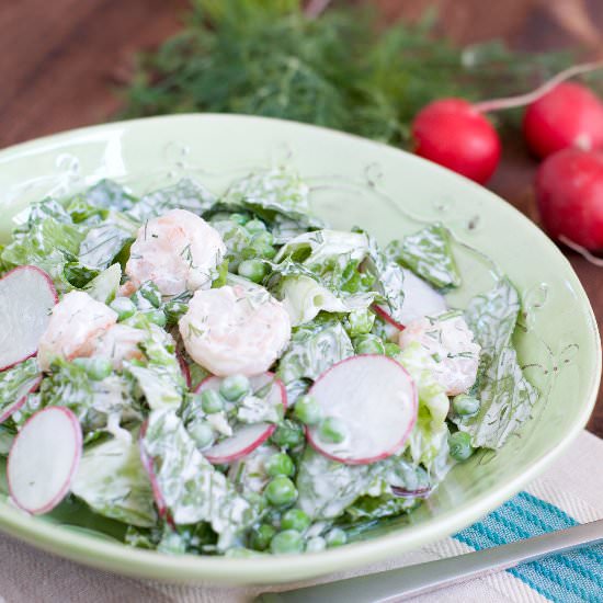 Shrimp spring salad - Recipe photo by Delights of Culinaria