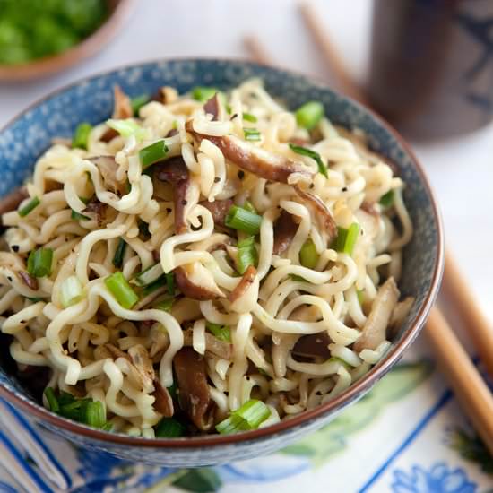 Shiitake and Scallion Ramen - Recipe photo by kitchen serendipity