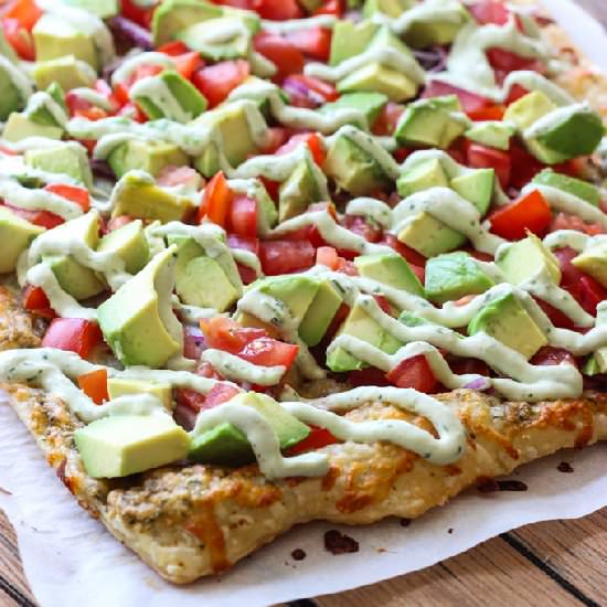Skinny Avocado Pizza - Recipe photo by littlebroken