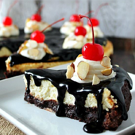 Hot Fudge Brownie Cheesecake - Recipe photo by Lifewiththecrustcutoff