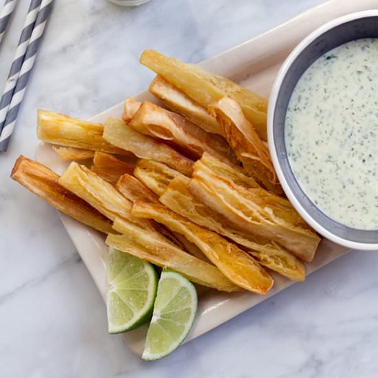 Yucca Fries with Mojo Mayonnaise - Recipe photo by aidamollenkamp