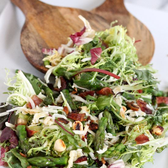 Spring Salad with Asparagus - Recipe photo by the organic kitchen