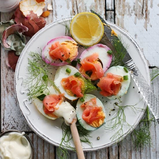 Easter Eggs with Trout and Herbs - Recipe photo by WholesomeCook