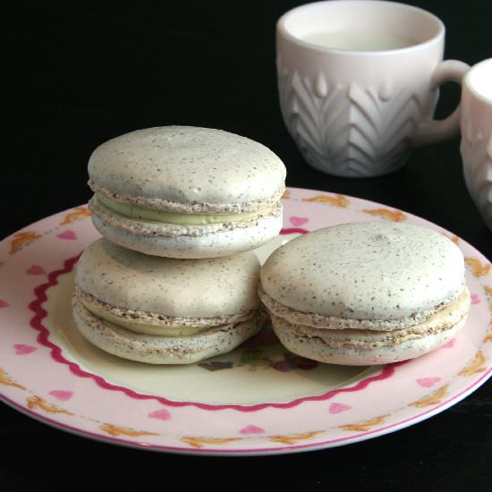 Vanilla Bean Macarons - Recipe photo by thebrookcook.wordpress.com