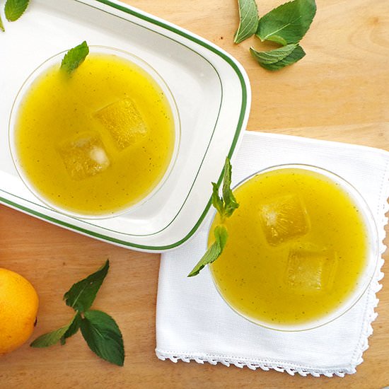 Mango & Spearmint Agua Fresca - Recipe photo by SweetCannela