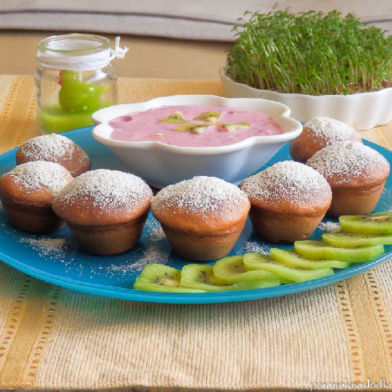 Amaranth Yeast Coffee Muffins - Recipe photo by IvloonGoddess