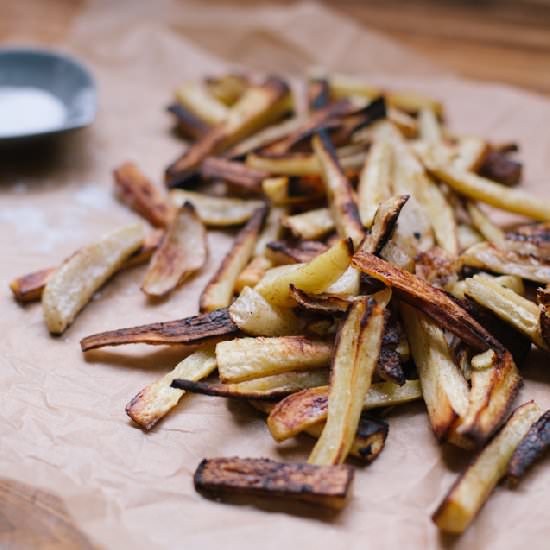 Easy Baked Parsnip Fries - Recipe photo by Cultural Chromatics