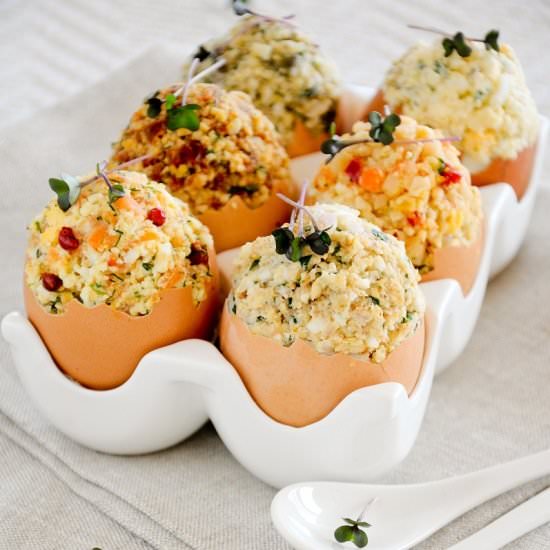 Eggs Stuffed in Six Ways - Recipe photo by bazyliaczywanilia