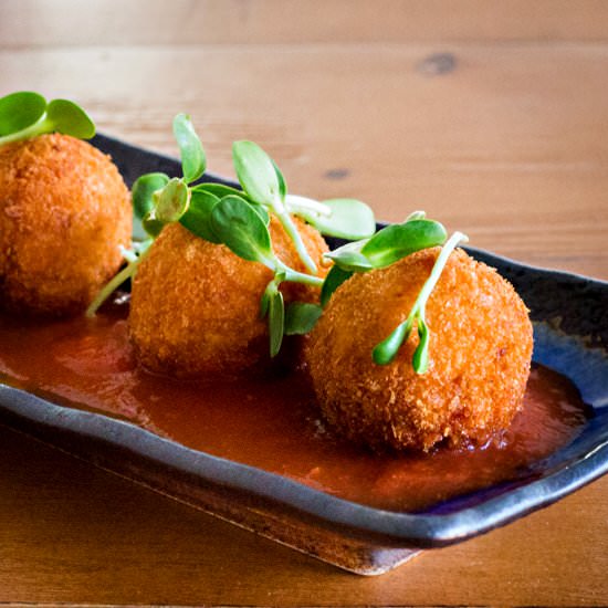 Cheesy Sweet Potato Croquettes - Recipe photo by thepinkdumpling