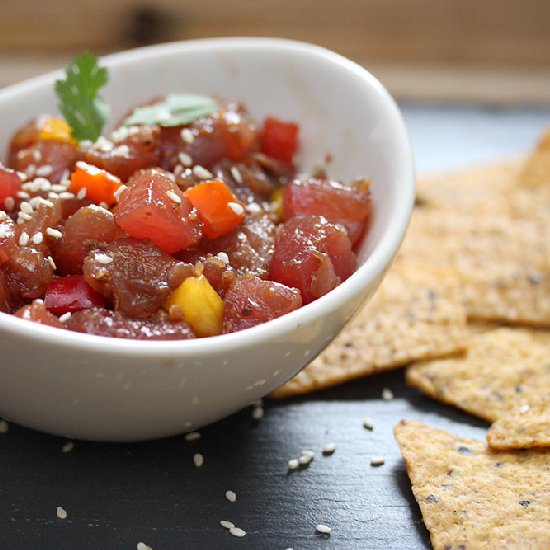 Sesame Ahi Tuna Tartare - Recipe photo by gingersnapatx
