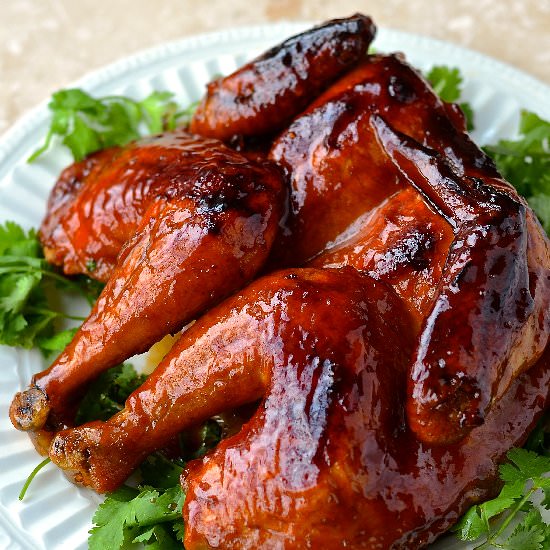 Ginger Ale Lacquered Chicken - Recipe photo by Catherine Cuisine