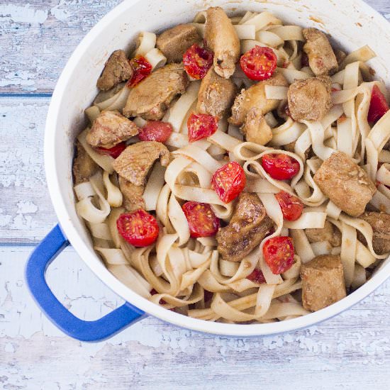 Chicken and Cherry Tomato Toss Stir - Recipe photo by pamelaz