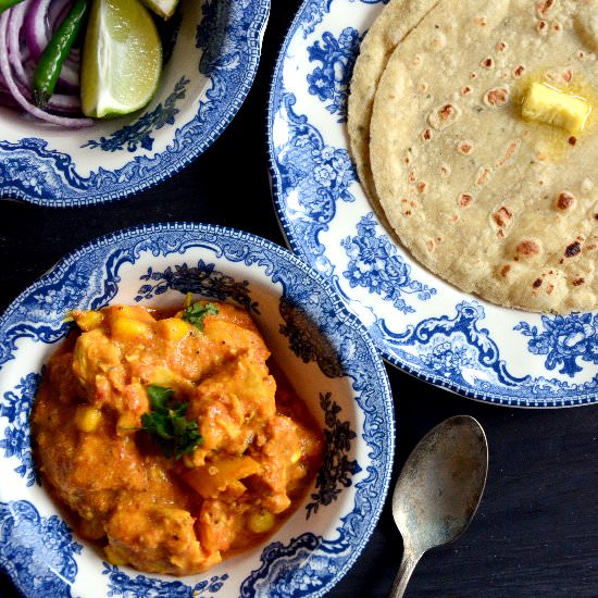 Corn Chicken Curry - Recipe photo by manjumahadevan