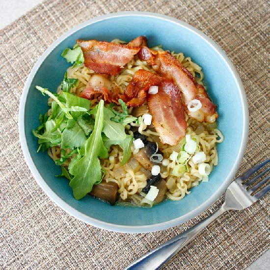 Bacon and Mushroom Ramen - Recipe photo by thecravegallery