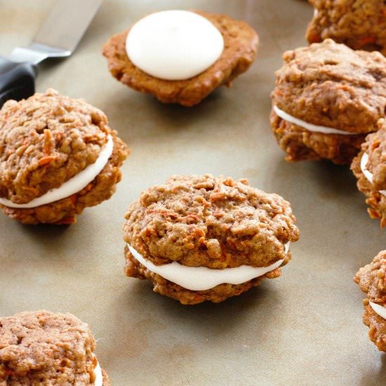Soft Baked Carrot Cookie Sandwich - Recipe photo by URBAN BAKES