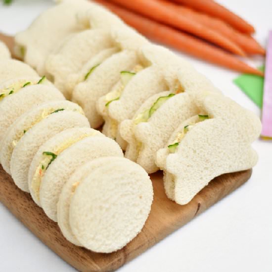 Easter Cucumber Sandwiches - Recipe photo by Cherished Bliss