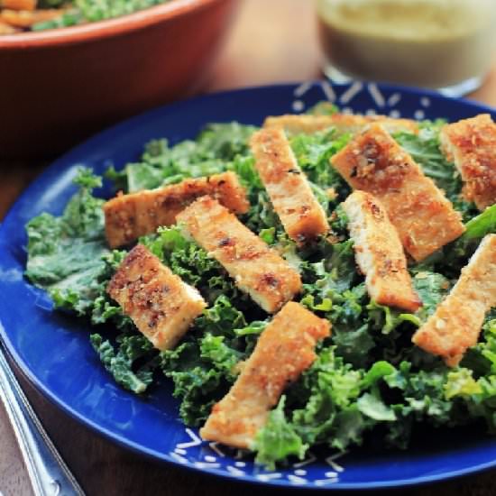 Vegan Kale Caesar Salad - Recipe photo by TarikaSingh