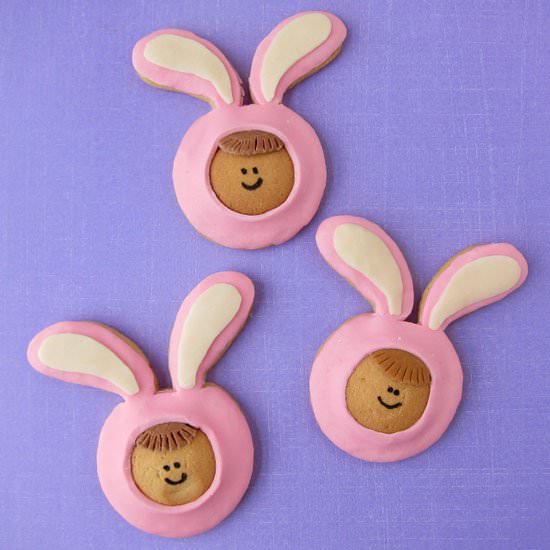 Cookie Kids in Pink Bunny Pajamas - Recipe photo by Hungry Happenings