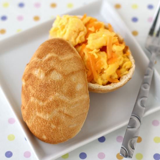 Hollow 3-D Crescent Roll Easter Egg - Recipe photo by Hungry Happenings