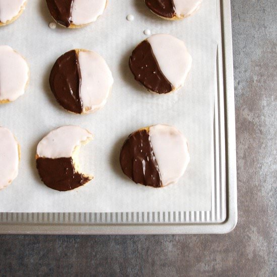 Black and White Cookies - Recipe photo by Bake Something