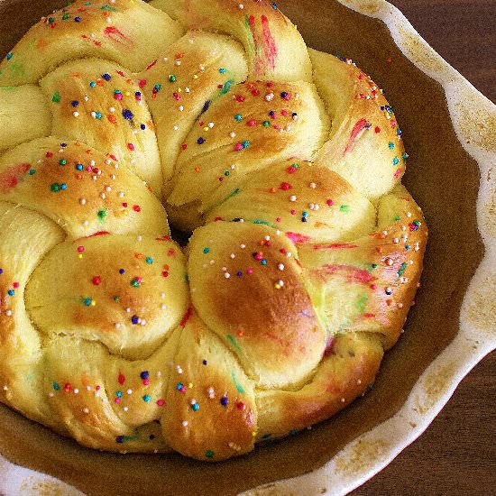 Lemony Easter Basket Bread - Recipe photo by The Hungry Lovers