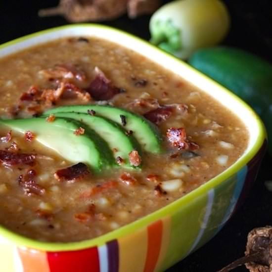 Smoky Three Pepper Corn Chowder - Recipe photo by cookingontheweekends