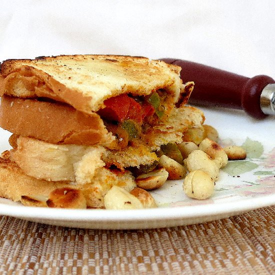 Peanut Butter-Green Pepper Curry - Recipe photo by dharmakarmaarts