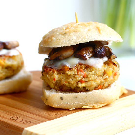 Veggie Quinoa Sliders - Recipe photo by Confectionary Tales