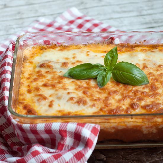 Healthy eggplant & zucchini parma - Recipe photo by Eitjekookt