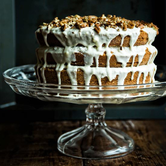 Pecan Coconut Cream Cake - Recipe photo by boxofspice