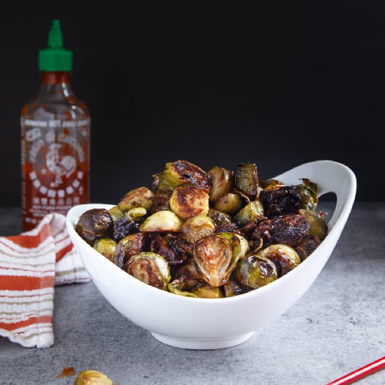 Honey Sriracha Brussels Sprouts - Recipe photo by sharedappetite