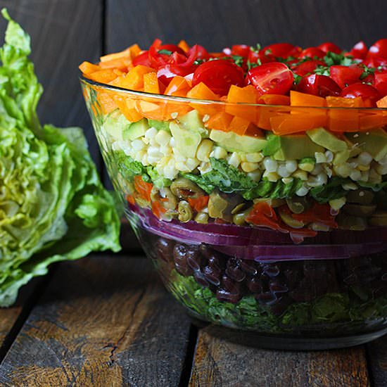 Seven Layer Salad - Recipe photo by SoupAddict