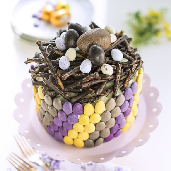 Easter checkerboard cake - Recipe photo by supergoldenbakes