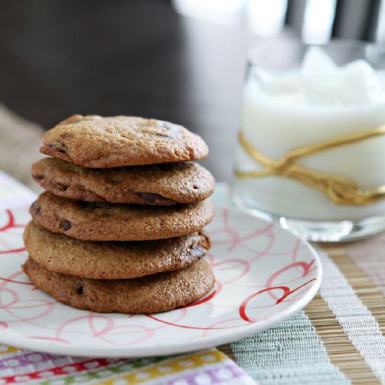 Dark Chocolate Chip Cookies - Recipe photo by thespeckledpalate